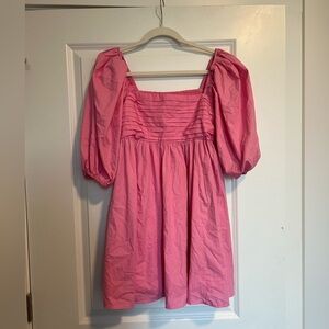 abercrombie puff sleeve mini dress